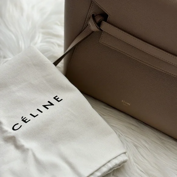 Celine Micro Belt Bag in Grained Calfskin - light taupe - Picture 3 of 16